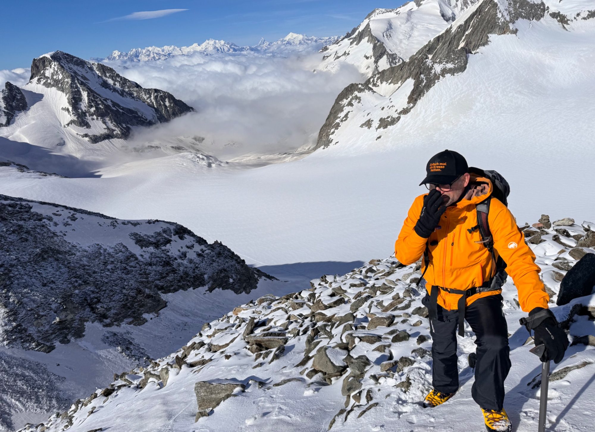 Am Oberaarhorn / Beruf und "Hobby" bilden eine Einheit und werden so zu Professionalität.